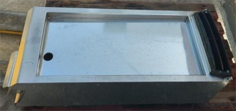 Μεταχειρισμένο Πλατό Αερίου Επιτραπέζιο Σειρά 90 Σκληρού Χρωμίου 40x90x30Cm OLIS